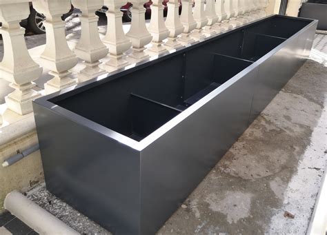 top metal planter boxes|long aluminum outdoor planter boxes.